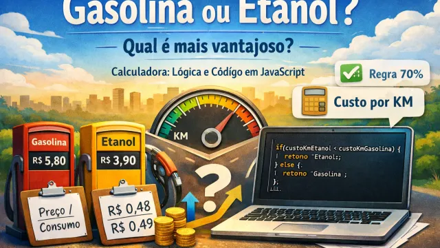 Gasolina ou Etanol? A Lógica por Trás do Calculo do Melhor Abastecimento